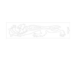 (image for) White Lion Sticker - Left 23 cm